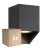 Multipack 6x Nordlux Nico Luz De Pared Cuadrado Aluminium Negro | Apta para 1x GU10