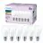 Multipack 6x Philips Bulbo LED E27 Pera Mate 7W 806lm - 827 Luz Muy Cálida