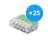 Multipack 25x Terminal de tornillo Conector | Universal | 5 Cables | 0.2-4.0MM