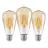 Multipack 3x Eglo LED Edison E27 Con Filamento Ámbar 4W 400lm - 822 Luz Muy Cálida | Reemplazo 40W
