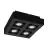 Eglo Techo Foco Mendoza Acero Negro 18.8W 1380lm - 830 Luz Cálida | Regulable - Apta para GU10