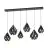 Eglo Colgante De Luz Carlton 1 Acero Negro Cobre | IP20 - Apta para 6x E27 