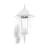 Eglo Luz De Pared Navedo Aluminium Blanco | IP44 - Apta para 1x E27 - Sensor De Movimiento