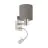 Eglo Luz De Pared Pasteri Acero Níquel Satinado 40 | IP20 - Incl. Foco y Excl. 1x E27