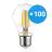Multipack 100x Noxion Lucent LED E27 Pera con Filamento Clara 4.5W 470lm - 822-827 Dim To Warm | Regulable - Reemplazo 40W
