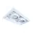 Noxion Empotrado Spot sin marco Pro 2x AR111 Ajustable Blanco | Recorte 314x164mm - G53 Casquillo