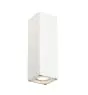 SLV Theo Up/Down Luz De Pared Aluminium Blanco | IP44 - Al Aire Libre - Apta para 2x GU10 Max. 35W - Regulable