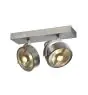 SLV Kalu Foco Aluminium Gris Esférica | Apta para 2x GU10 (AR111) 