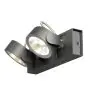 SLV Kalu Doble Pared y Luz de techo Aluminium Negro 31W 2000lm - 830 Luz Cálida | Regulable 