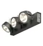 SLV Kalu Triple Pared y Luz de techo Aluminium Negro 47W 3400lm - 830 Luz Cálida | Regulable 