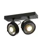 SLV Kalu Foco Aluminium Negro | Apta para 2x GU10 (AR111) 