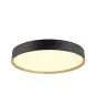 SLV Decona Pared y Luz de techo Aluminium Negro Esférica 23W 2170lm - 930 Luz Cálida | IP44 - Mejor Reproducción De Color - Regulable 