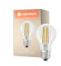 Ledvance Classic LED E27 Pera con Filamento Clara 4.2W 470lm - 927 Luz muy Cálida | Mejor reproducción de color - Regulable - Reemplazo 40W