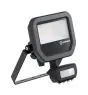 Ledvance Proyector LED Aluminium Negro 8W 1100lm 100D - 830 Luz Cálida | IP65 - Sensor De Movimiento Y Luz - Simétrico