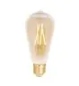 WiZ Smart LED E27 Edison Con Filamento Ámbar 6.5W 720lm - 820-845 Ajustable Blanco | Regulable - Reemplazo 50W