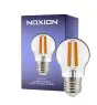 Noxion Lucent Lustre LED E27 Esférica con Filamento Clara 4.5W 470lm - 827 Luz muy Cálida | Regulable - Reemplazo 40W
