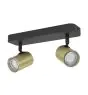Eglo Luz de techo Consuma 1 Acero Negro Oro | IP44 - Apta para 2x GU10 