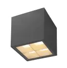 SLV Cube Aluminium Antracita 15W 2200lm - 827-830 CCT | Regulable