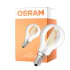 Osram Classic LED E14 Esférica Con Filamento Clara 5.9W 806lm - 827 Luz Muy Cálida | Regulable - Reemplazo 60W