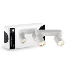 D'Lite Techo Foco Clio Blanco Ajustable| Apta para 2x GU10