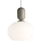 Nordlux Notti 20 Colgante De Luz Vidrio Gris | Apta para 1x E27