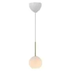 Nordlux Franca 13 Colgante De Luz Vidrio y Metal Latón | Apta para E14