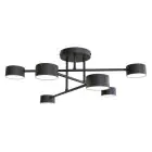 Emibig Luz de techo Halo Acero Negro | Apta para 6x GX53 - Max 8W