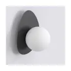 Emibig Luz De Pared Ovo Acero Negro | Apta para 1x G9 - Max 8W