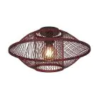 Good&Mojo Luz de techo Maui Bambú Burgundy S | Apta para 1x E27 