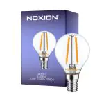 Noxion Lucent LED E14 Esférica con Filamento Clara 2.5W 250lm - 827 Luz muy Cálida | Reemplazo 25W