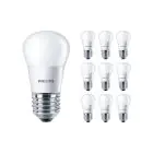 Multipack 10x Philips Corepro LED Lustre E27 Esférica Mate 5W 470lm - 827 Luz muy Cálida | Reemplazo 40W