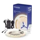 Noxion Tiras LED Naga 5 Metro Set completo - Smart Wifi - 24V - 120LEDs/m - 9.6W/m - 930 Luz Cálida | 8mm - IP20 - Mejor Reproducción De Color - SMD2835