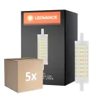 Multipack 5x Ledvance Performance LED R7s doble Ended 118mm Clara 15W 2000lm - 827 Luz muy Cálida | Reemplazo 125W