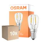 Multipack 10x Osram Especial T LED E14 Tubular Con Filamento Clara 1.6W 50lm - 824 Luz Muy Cálida | Reemplazo 5W