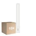 Multipack 10x Philips CorePro PL-L LED Bulbo EM/Mains 12W - 830 Luz Cálida | 4-Pines - Reemplazo 24W