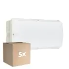 Multipack 5x Philips LED Seguridad Ledinaire WL055V Blanco 6W 600lm - 830 Luz Cálida | 374x150mm - IP65 - Sensor De Movimiento
