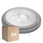 Multipack 6x Ledvance Superior Foco LED Reflector G53 AR111 7.4W 450lm 24D - 927 Luz muy Cálida | Mejor reproducción de color - Regulable - Reemplazo 50W