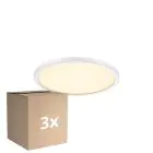 Multipack 3x Nordlux LED Luz de techo Oja 24 Blanco 11W 1250lm - 827 Luz Muy Cálida