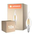 Multipack 10x Ledvance Classic LED E14 Vela Con Filamento Clara 3.4W 470lm - 827 Luz Muy Cálida | Reemplazo 40W
