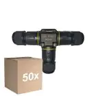 Multipack 50x Noxion Impermeable Quick T Conector  - 3 pole