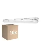 Multipack 10x Ledvance Pantalla LED Estanca Prueba De Vapor 32W 4000lm - 830 Luz Cálida | 120cm 
