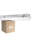 Multipack 6x Ledvance LED Prueba De Vapor Alojamiento MT Gen 3 IP65 | Apta para 2x60cm Tubo LED