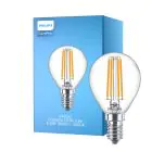 Philips Corepro LED Lustre E14 Esférica con Filamento Clara 6.5W 806lm - 840 Blanco Frio | Reemplazo 60W
