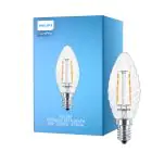 Philips Corepro LED Vela E14 Retorcida Vela con Filamento Clara 2W 250lm - 827 Luz muy Cálida | Reemplazo 25W