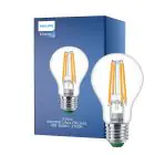 Philips Master Ultra Efficient LED E27 Pera Con Filamento Clara 4W 840lm - 827 Luz Muy Cálida | Regulable - Reemplazo 60W