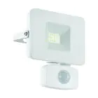 Eglo Luz De Pared Faedo 3 Aluminium Blanco 10W 1000lm - 850 Blanco Frio | IP44 - Sensor De Movimiento