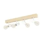 Eglo Luz de techo Townshend 3 Madera Acero Blanco | IP20 - Apta para 4x E27 
