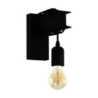 Eglo Luz De Pared Townshend 6 Acero Negro | IP20 - Apta para 1x E27 