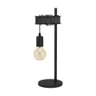 Eglo Lámpara De Mesa Townshend 6 Acero Negro | IP20 - Apta para 1x E27 