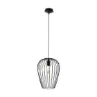 Eglo Colgante De Luz Newtown Acero Negro | IP20 - Apta para 1x E27 
